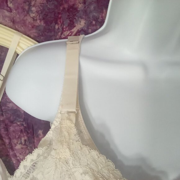 Lot-2 Vintage 50s-60s Lingerie Full Slips LaceTrim Metal Adjustble Buckles Flaw - Picture 14 of 16